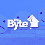 Sad, neutral, and happy smiley faces on blocks with a BYTE logo covering them.